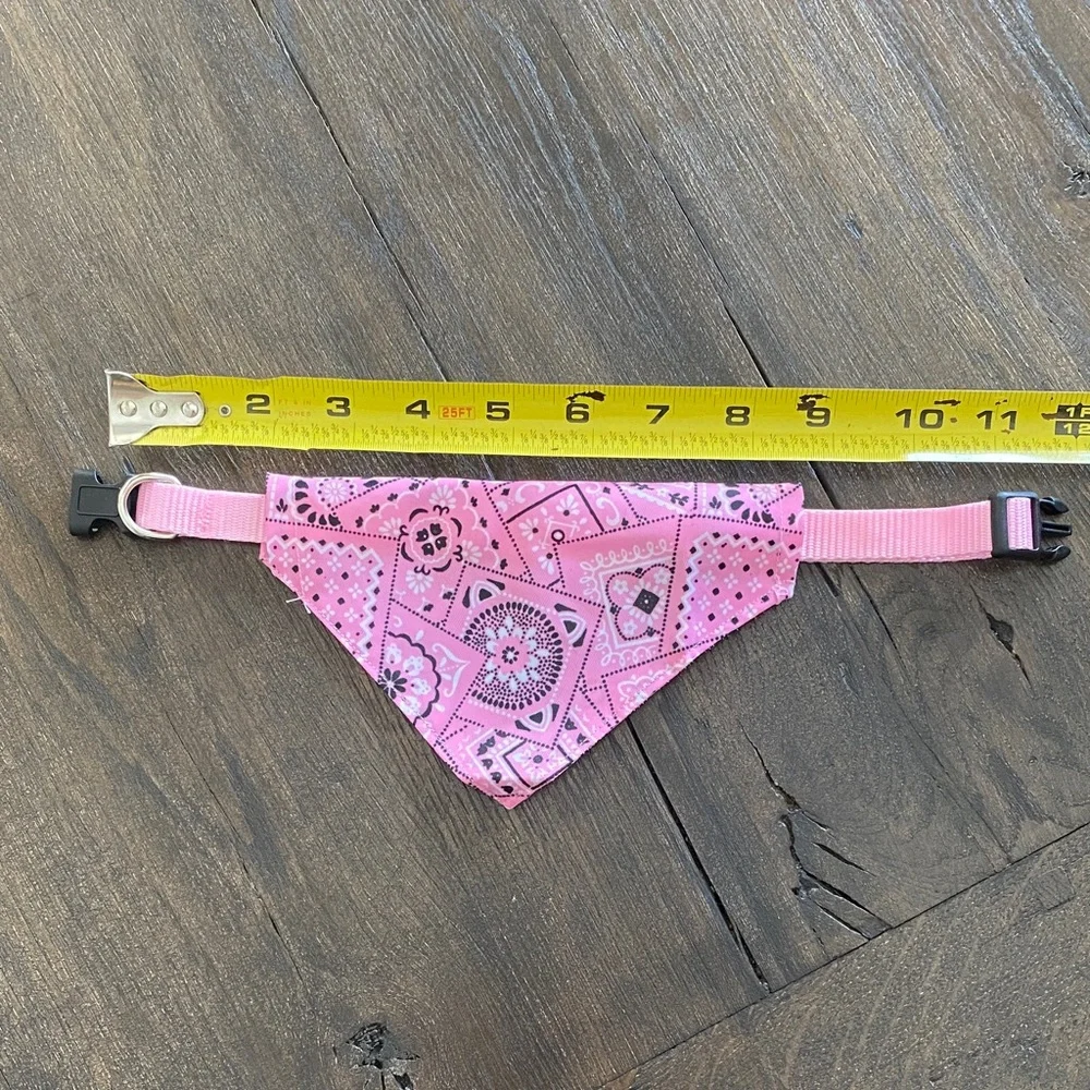 Pink Bandana Dog Collar